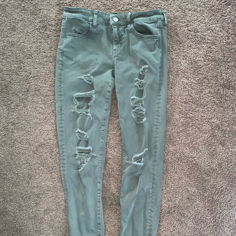 Army Green Jeans
